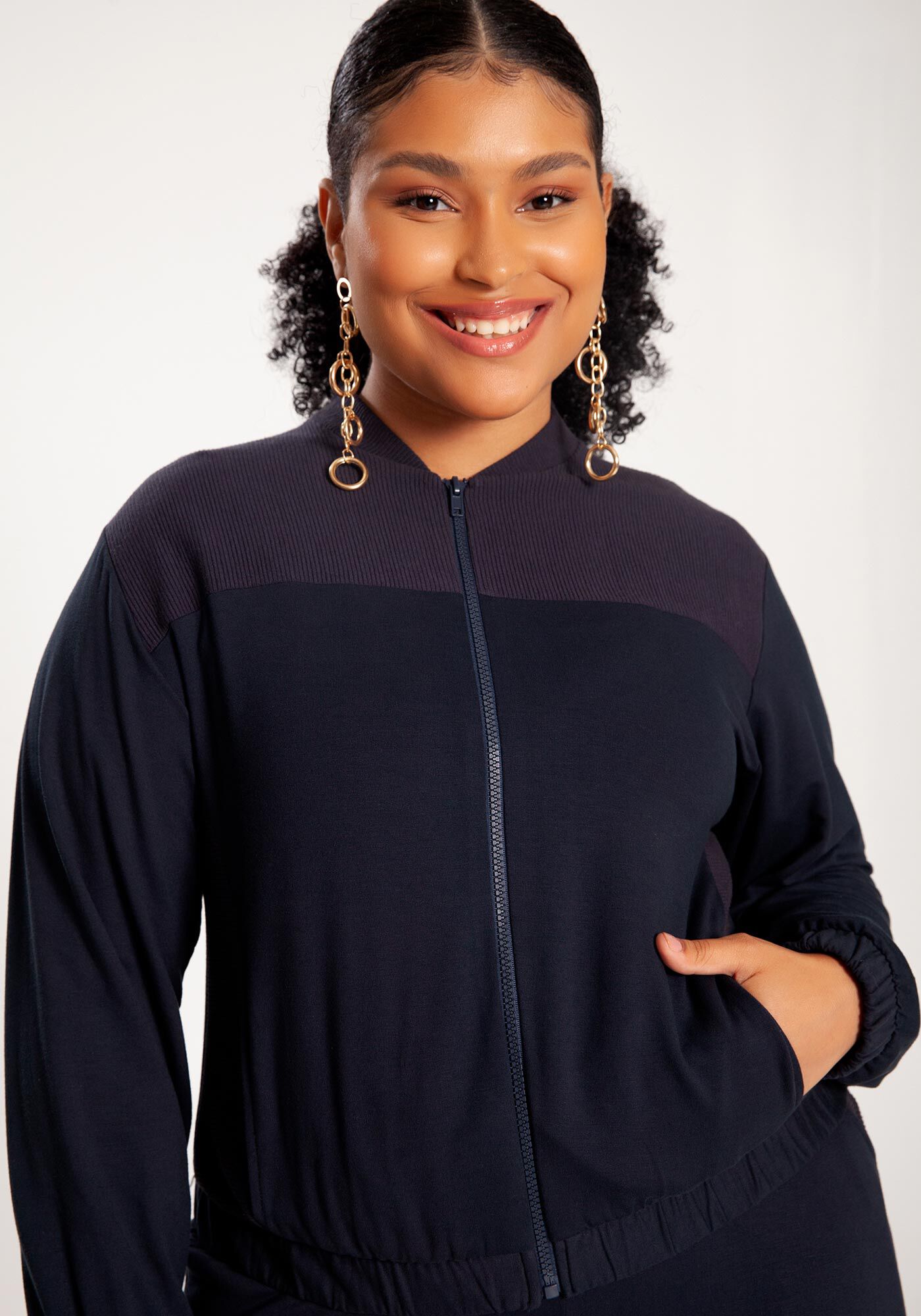 Jaqueta bomber plus size best sale