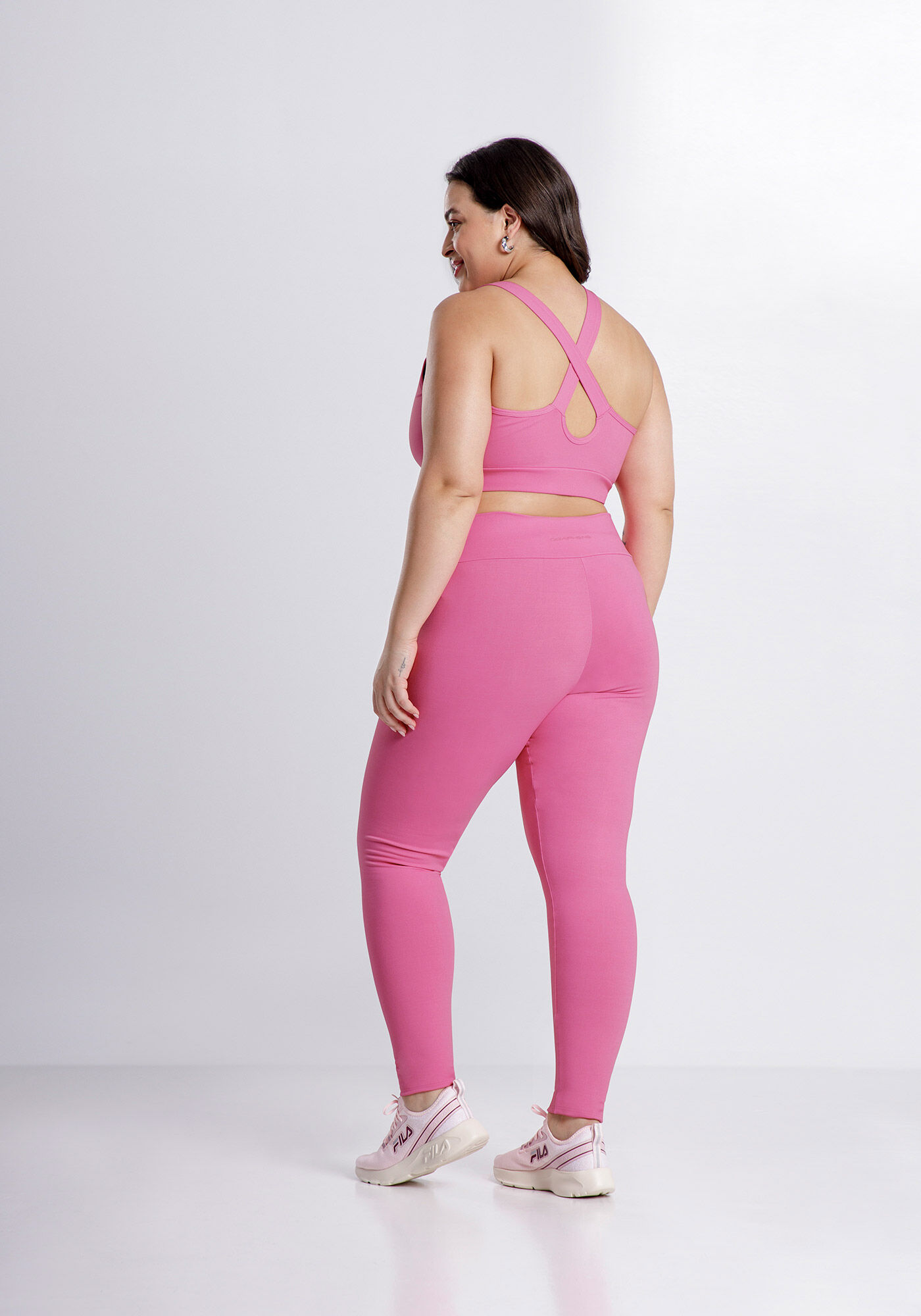 Cal&ccedil;a Legging Com Prote&ccedil;&atilde;o UV E C&oacute;s Largo Malha De Poliamida, , large.