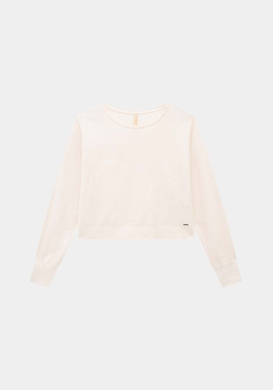 Conjunto Blusa Cropped e Calça Jogging em Malha Lino, BRANCO OFF WHITE. Conjunto Blusa Cropped e Calça Jogging em Malha Lino, BRANCO OFF WHITE, large.
