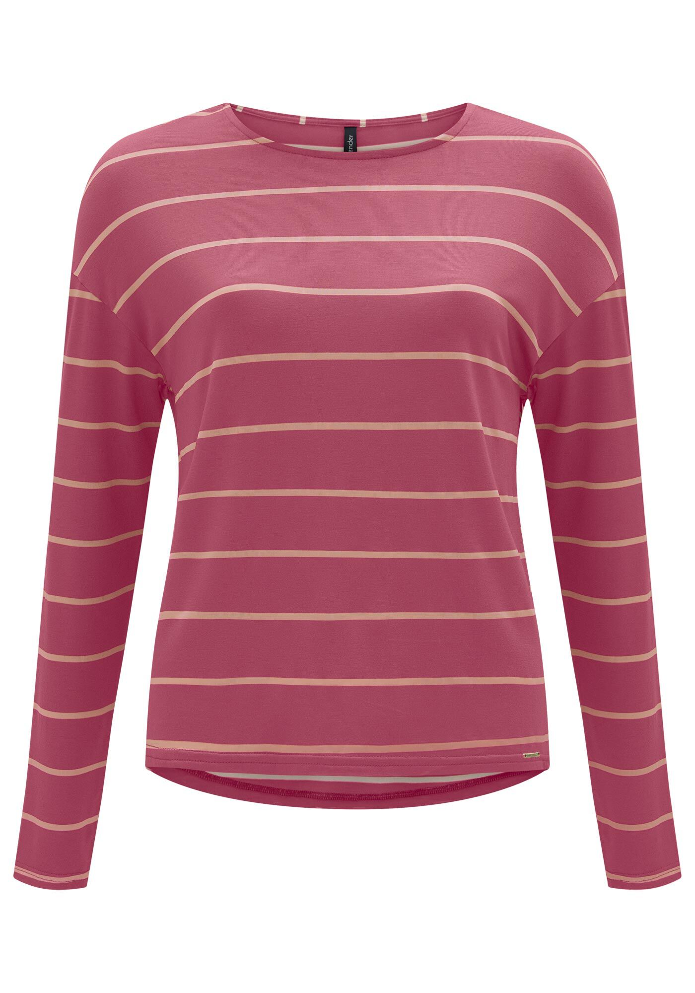 Blusa Mullet De Mangas Longas Em Malha Listrada, , large.