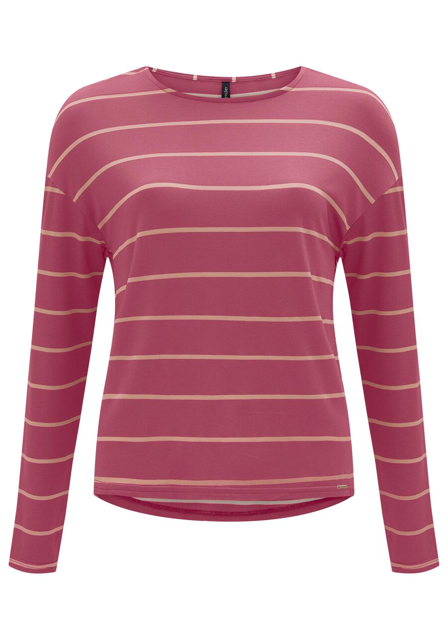 Blusa Mullet De Mangas Longas Em Malha Listrada, . Blusa Mullet De Mangas Longas Em Malha Listrada, , large.