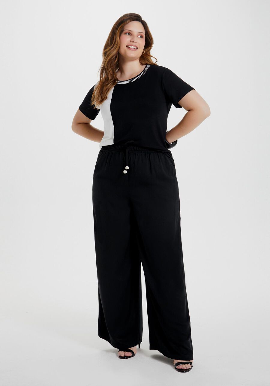 Blusa Plus Size em Malha Viscose com Recortes, . Blusa Plus Size em Malha Viscose com Recortes, , large.