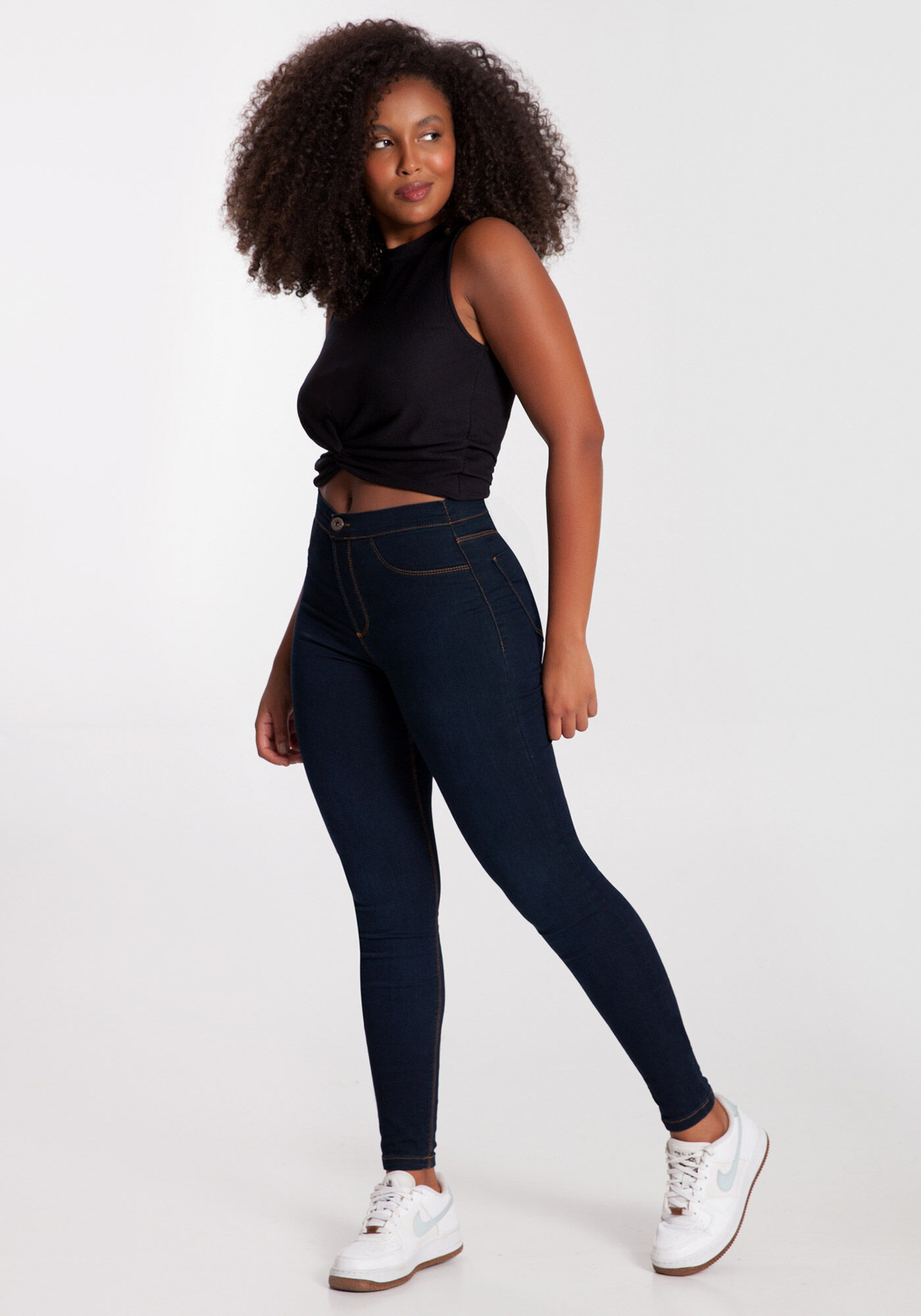 Cal a Jeans Skinny Fit For Me Escura Lunender