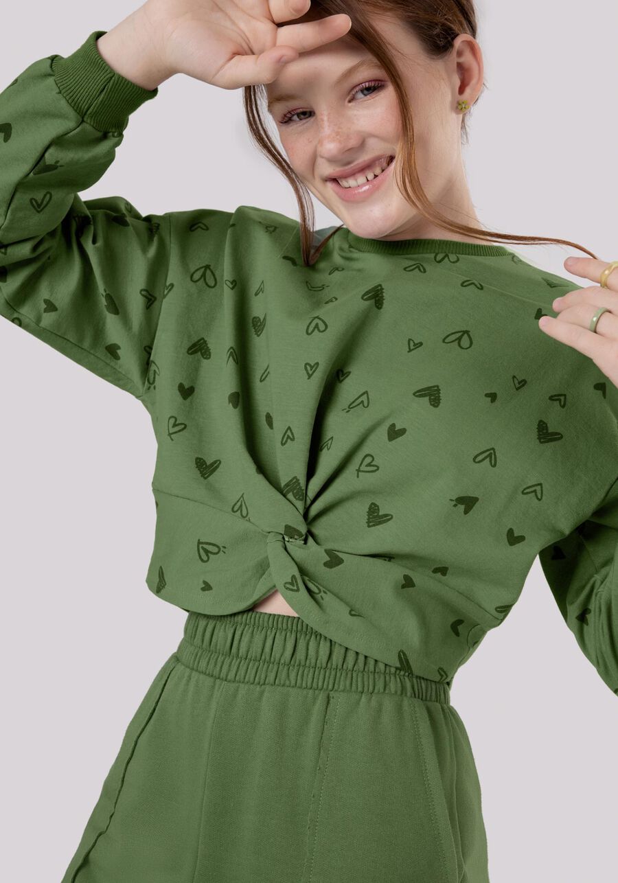 Blusão Cropped Estampado em Molecotton com Torção, . Blusão Cropped Estampado em Molecotton com Torção, , large.