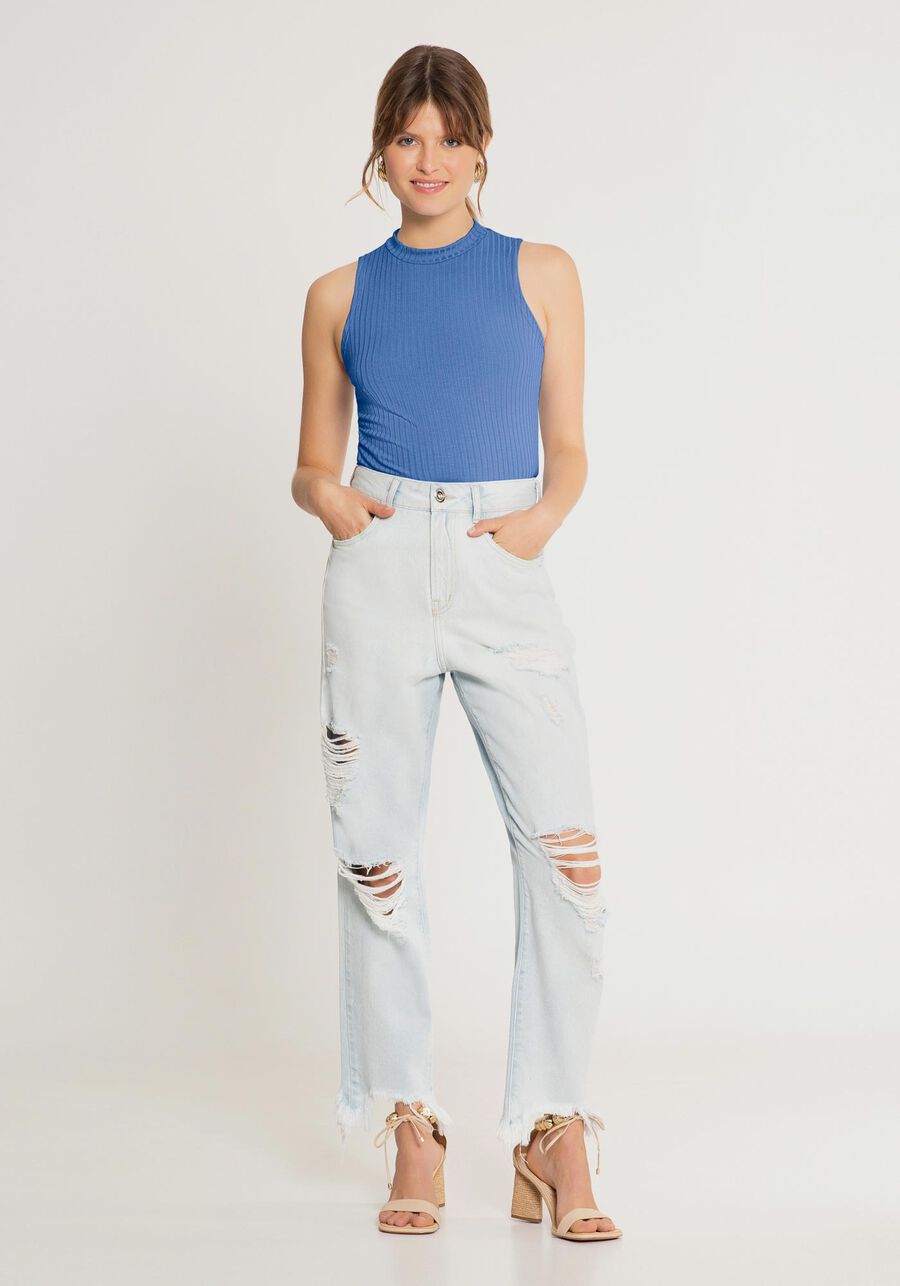 Blusa Regata Básica Em Malha Canelada Responsável, . Blusa Regata Básica Em Malha Canelada Responsável, , large.