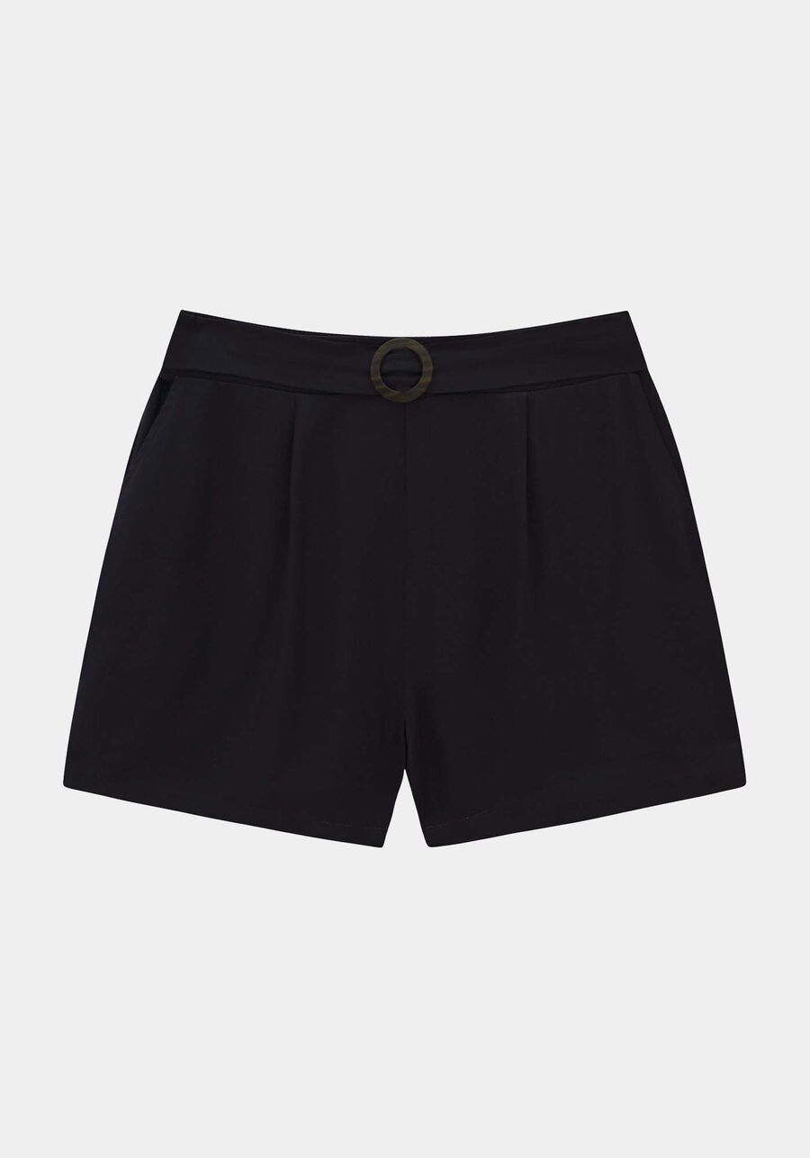 Shorts Rayon com Fivela Plus Size, . Shorts Rayon com Fivela Plus Size, , large.