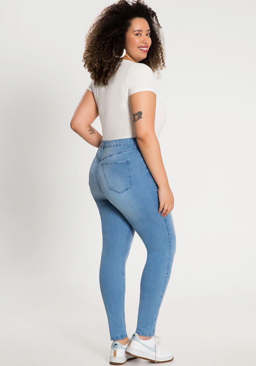 Calça Jeans Skinny Cintura Média Chapa Barriga Plus Size, . Calça Jeans Skinny Cintura Média Chapa Barriga Plus Size, , large.