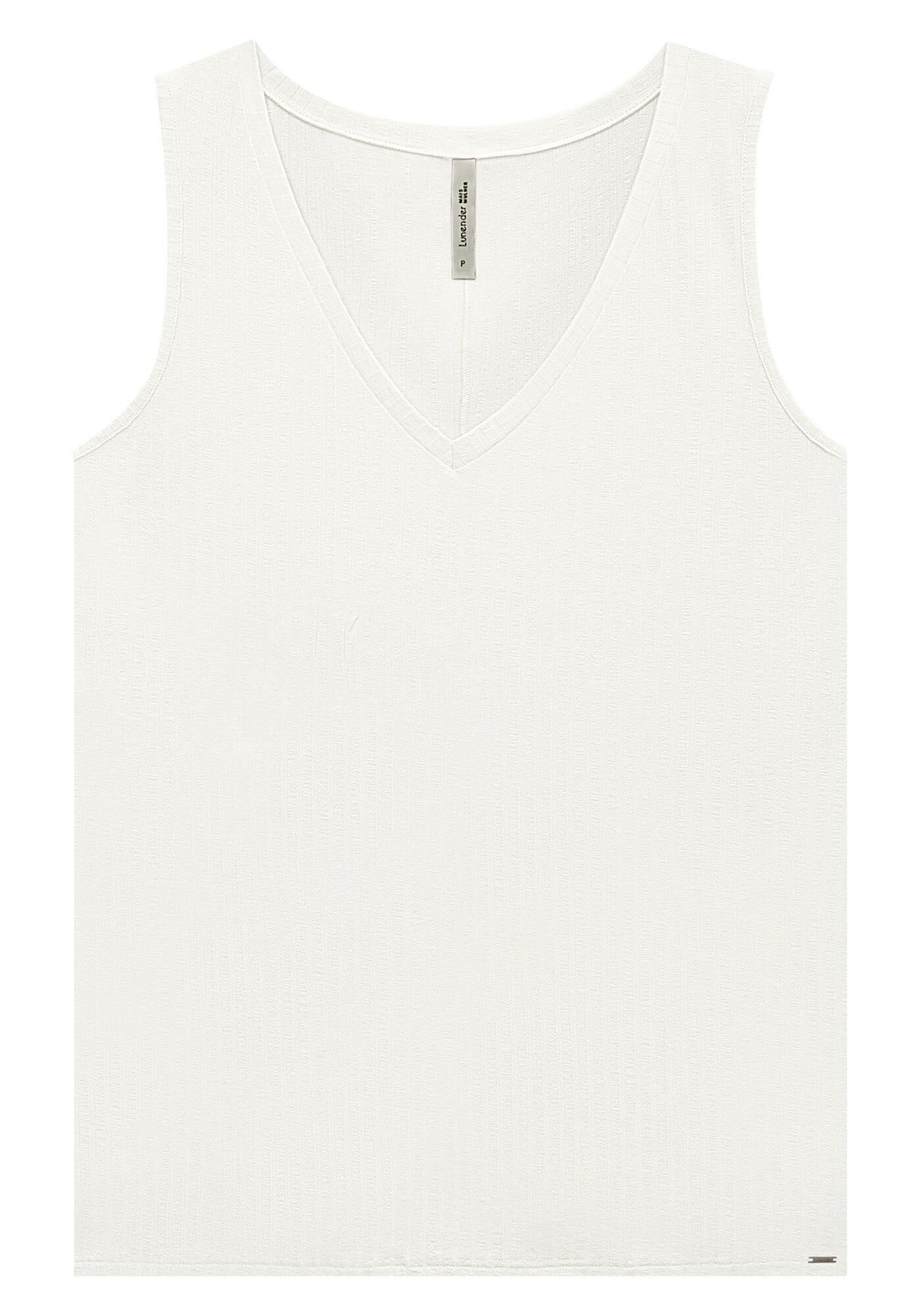 Blusa Regata Canelada De Al&ccedil;as Largas Em Malha De Viscose, , large.