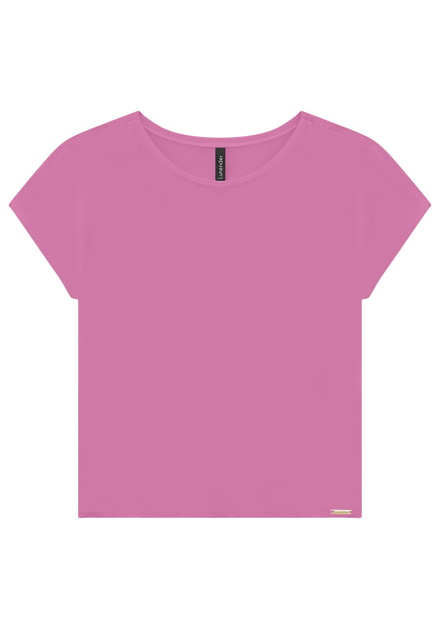 Blusa Lisa B&aacute;sica Em Malha De Viscose Com Elastano, , large.