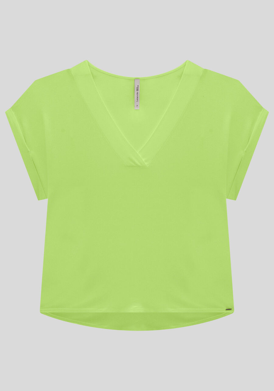 Blusa Plus Size em Malha Viscose com Decote V, . Blusa Plus Size em Malha Viscose com Decote V, , large.