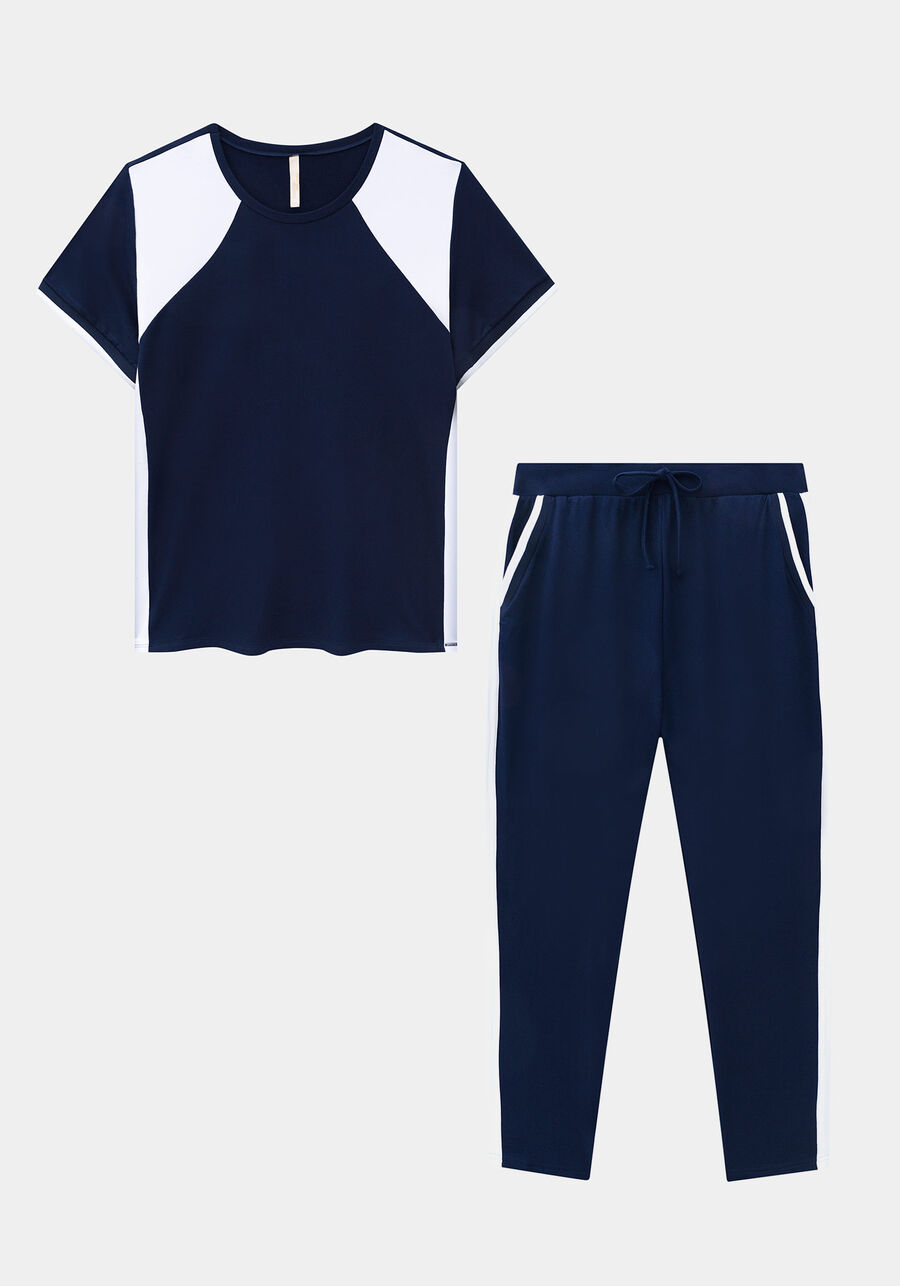 Conjunto Plus Size Moletom Viscose, MARINHO ACTION. Conjunto Plus Size Moletom Viscose, MARINHO ACTION, large.