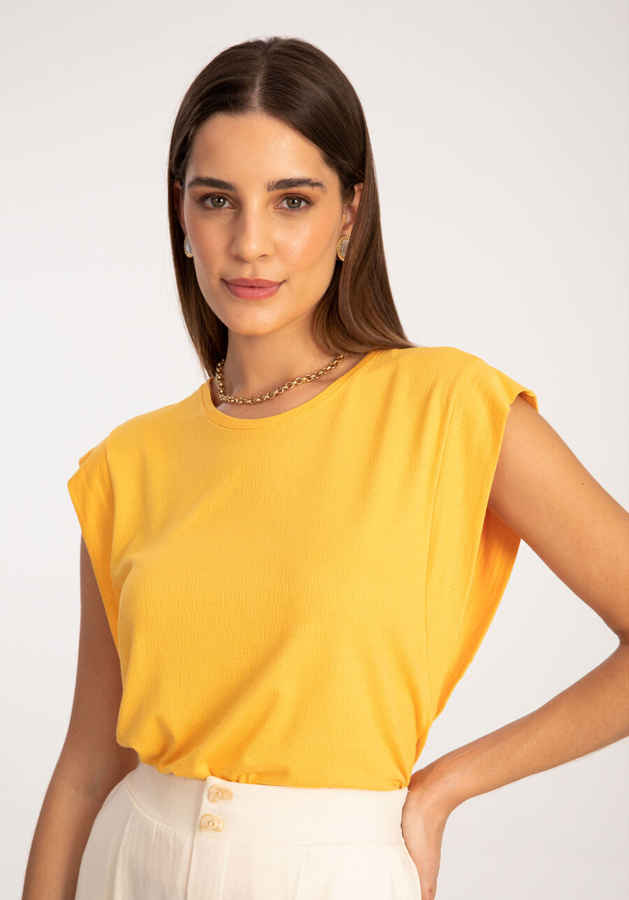 Blusa Muscle Tee em Malha Texturizada, . Blusa Muscle Tee em Malha Texturizada, , large.