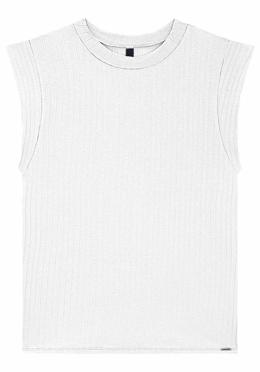 Blusa Regata Muscle Tee Básica Em Malha Canelada, . Blusa Regata Muscle Tee Básica Em Malha Canelada, , large.