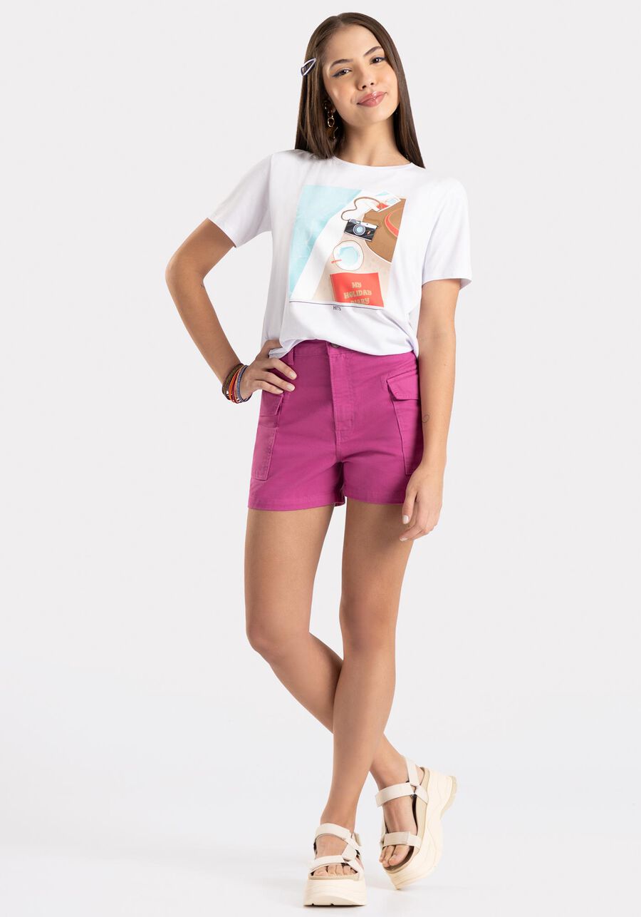 T-shirt Juvenil em Meia Malha Estampada, . T-shirt Juvenil em Meia Malha Estampada, , large.
