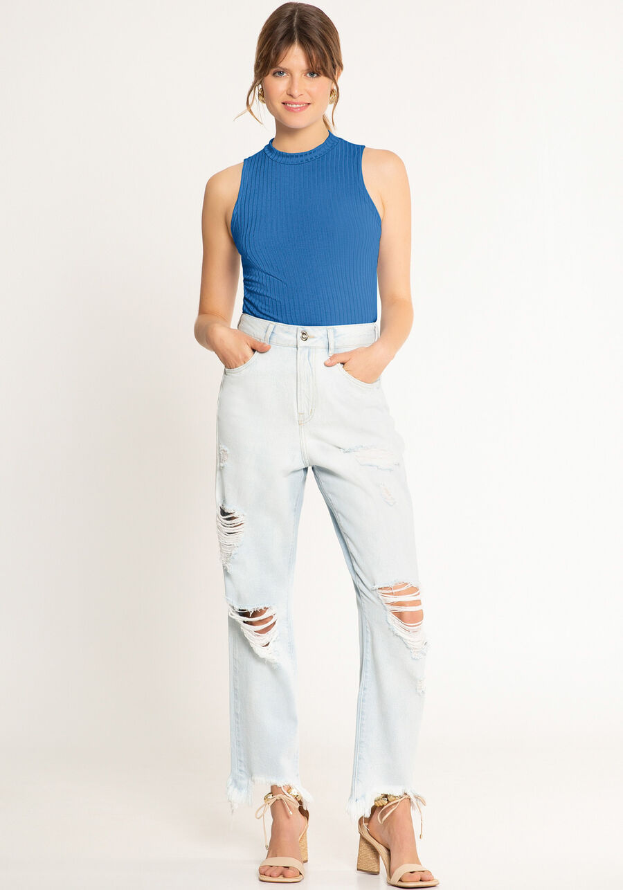 Blusa Regata Básica Em Malha Canelada Responsável, . Blusa Regata Básica Em Malha Canelada Responsável, , large.