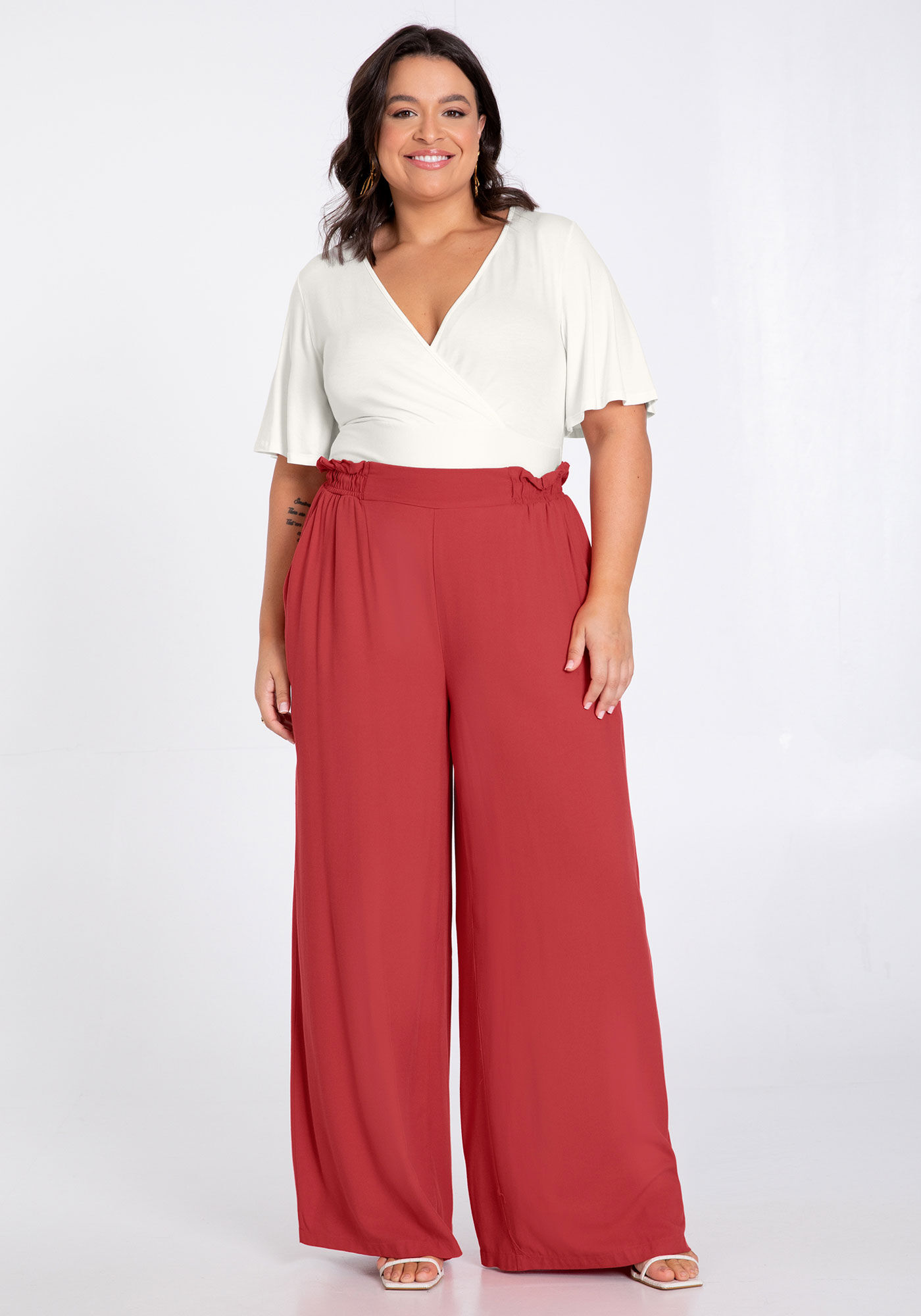 Blusa malha plus best sale size