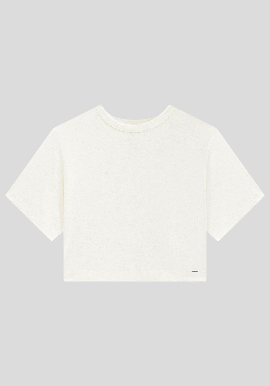 Blusa Cropped em Malha Lino com Gola, . Blusa Cropped em Malha Lino com Gola, , large.