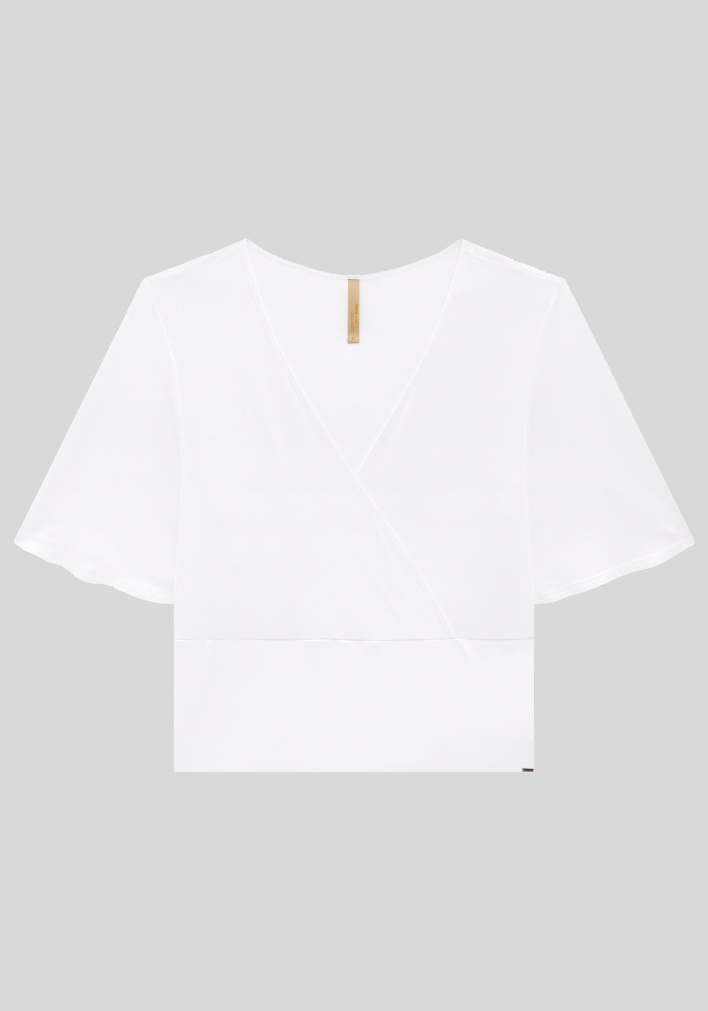 Blusa Plus Size em Malha com Decote Transpassado, , large.