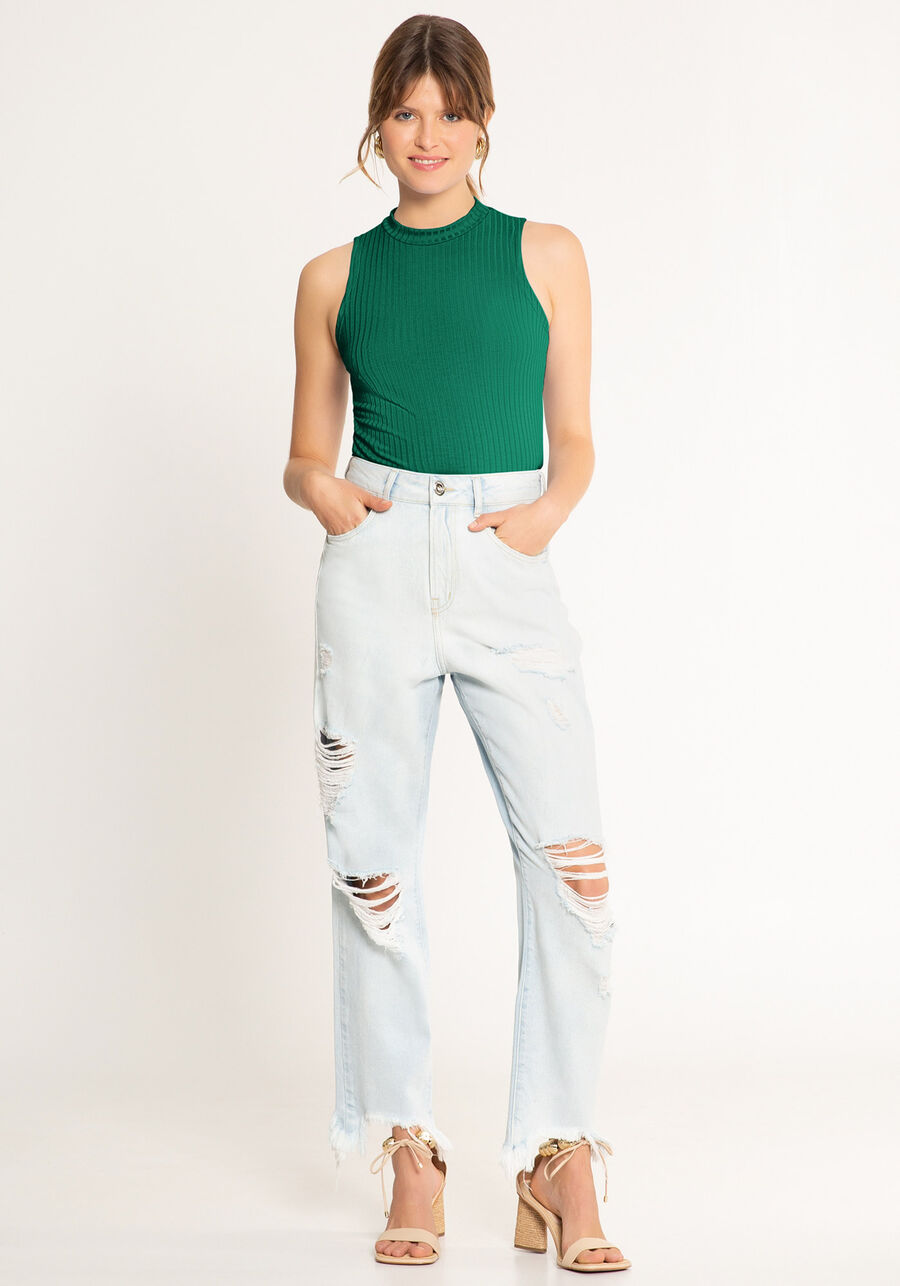 Blusa Regata Básica Em Malha Canelada Responsável, . Blusa Regata Básica Em Malha Canelada Responsável, , large.