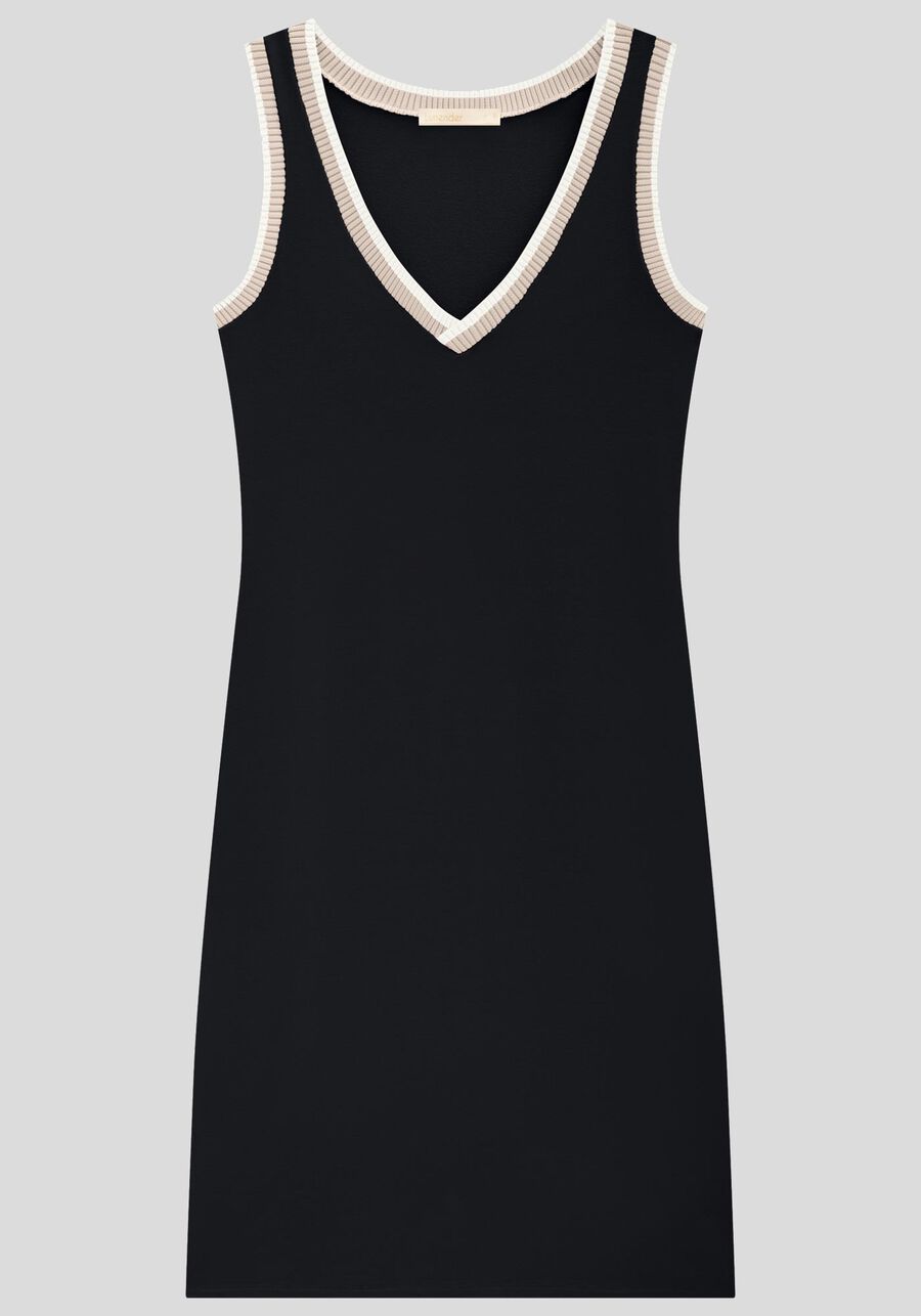 Vestido Midi em Moletom Viscose com Retilínea, . Vestido Midi em Moletom Viscose com Retilínea, , large.