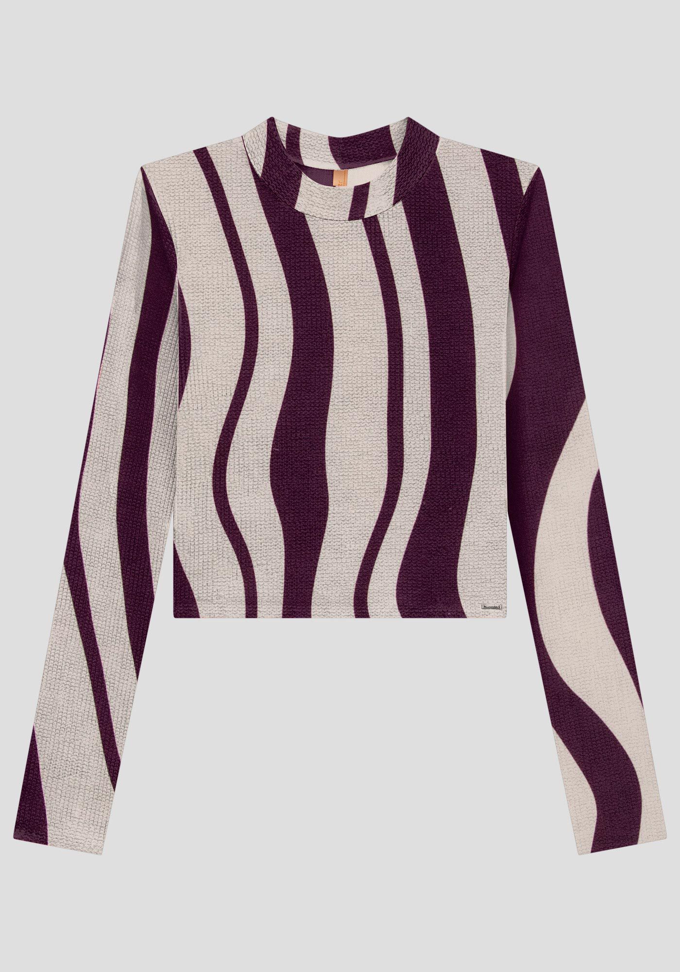 Blusa cropped estampada zara outlet