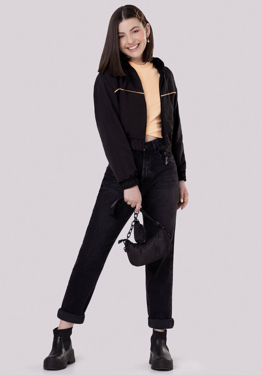 Jaqueta Juvenil em Politel com Capuz, . Jaqueta Juvenil em Politel com Capuz, , large.