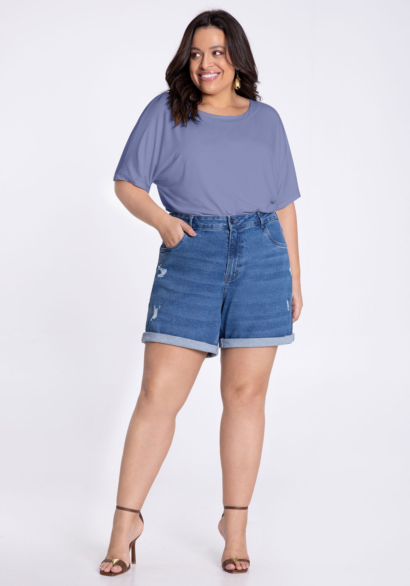 Boyfriend shorts plus size store