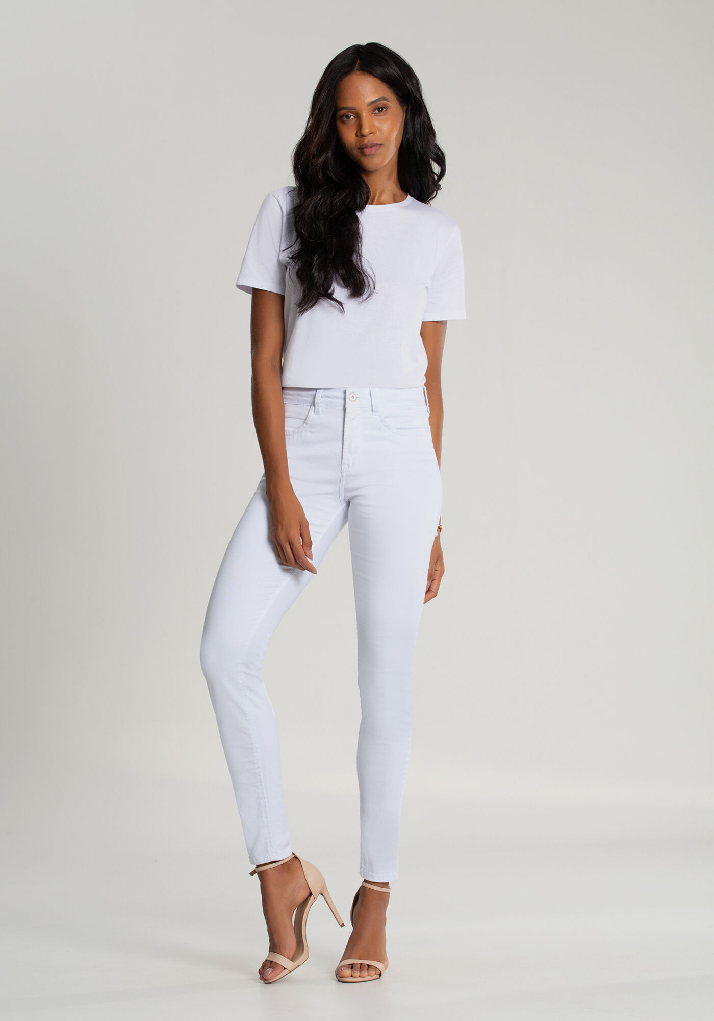Cal a Sarja Skinny Sempre Branco Lunender