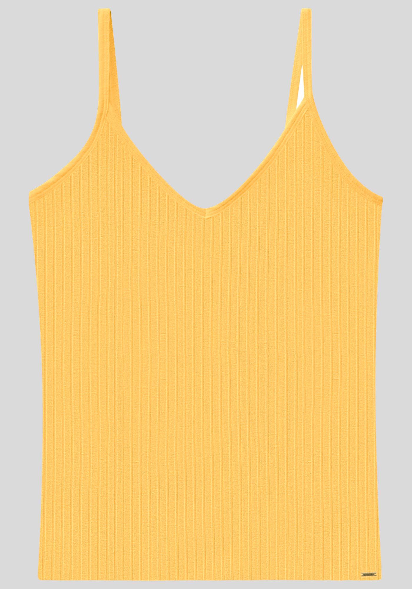 Blusa Regata B&aacute;sica De Al&ccedil;as Finas Em Malha Canelada, , large.