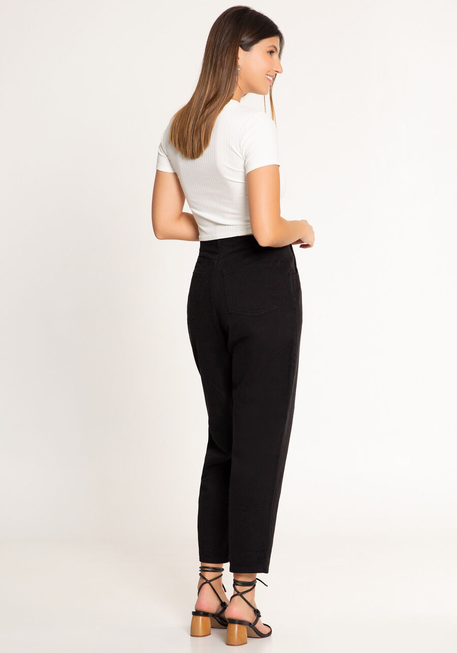 Blusa Cropped De Mangas Curtas Em Malha Canelada De Viscose, BRANCO OFF WHITE. Blusa Cropped De Mangas Curtas Em Malha Canelada De Viscose, BRANCO OFF WHITE, large.
