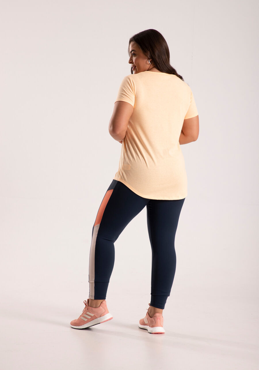 Blusa Manga Curta em Malha com Decote V, . Blusa Manga Curta em Malha com Decote V, , large.