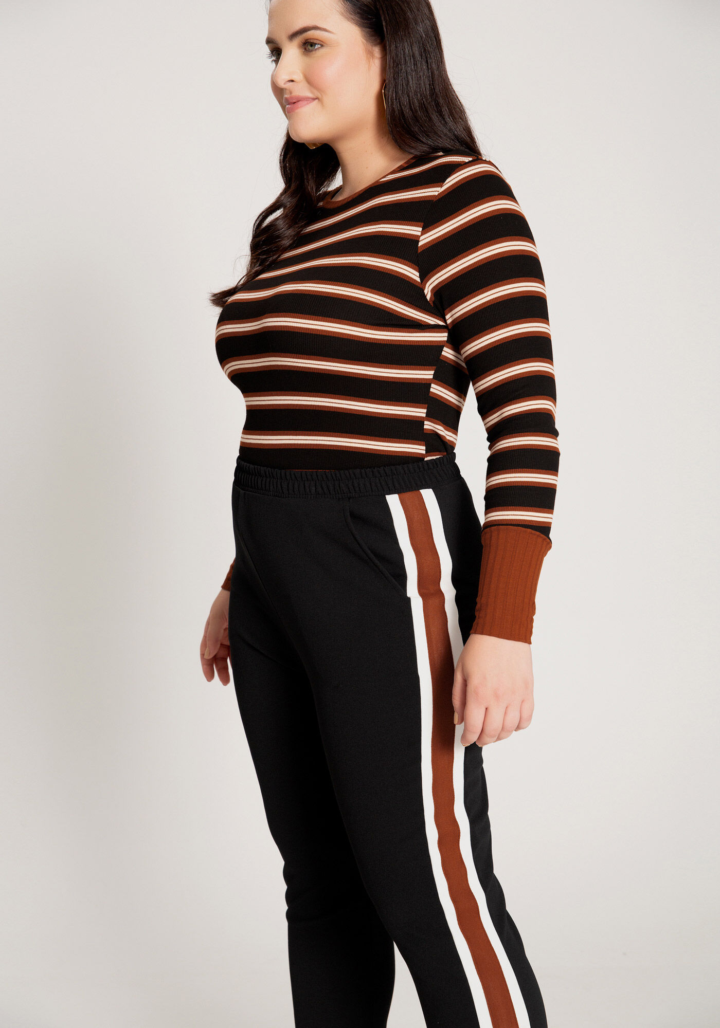 Calça malha crepe clearance