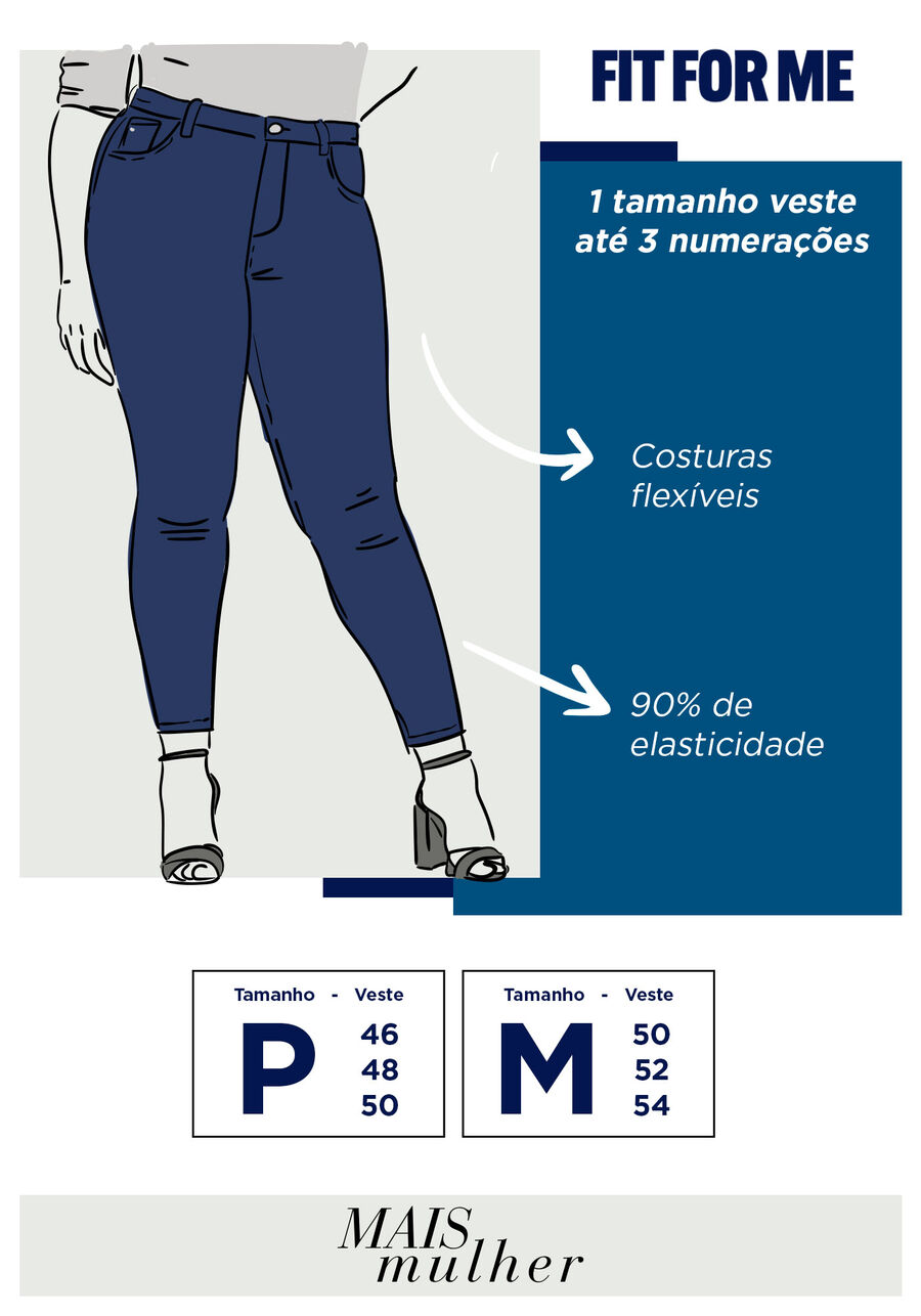 Bermuda Jeans Ciclista Com Bolsos E Elastano Fit For Me, JEANS ESCURO. Bermuda Jeans Ciclista Com Bolsos E Elastano Fit For Me, JEANS ESCURO, large.