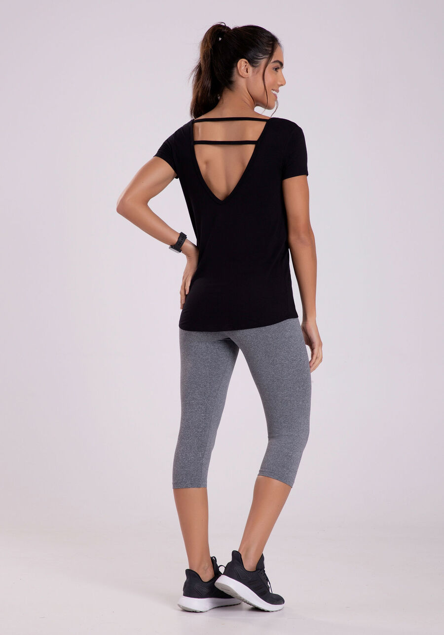 Blusa em Malha Viscose com Recorte Costas, . Blusa em Malha Viscose com Recorte Costas, , large.