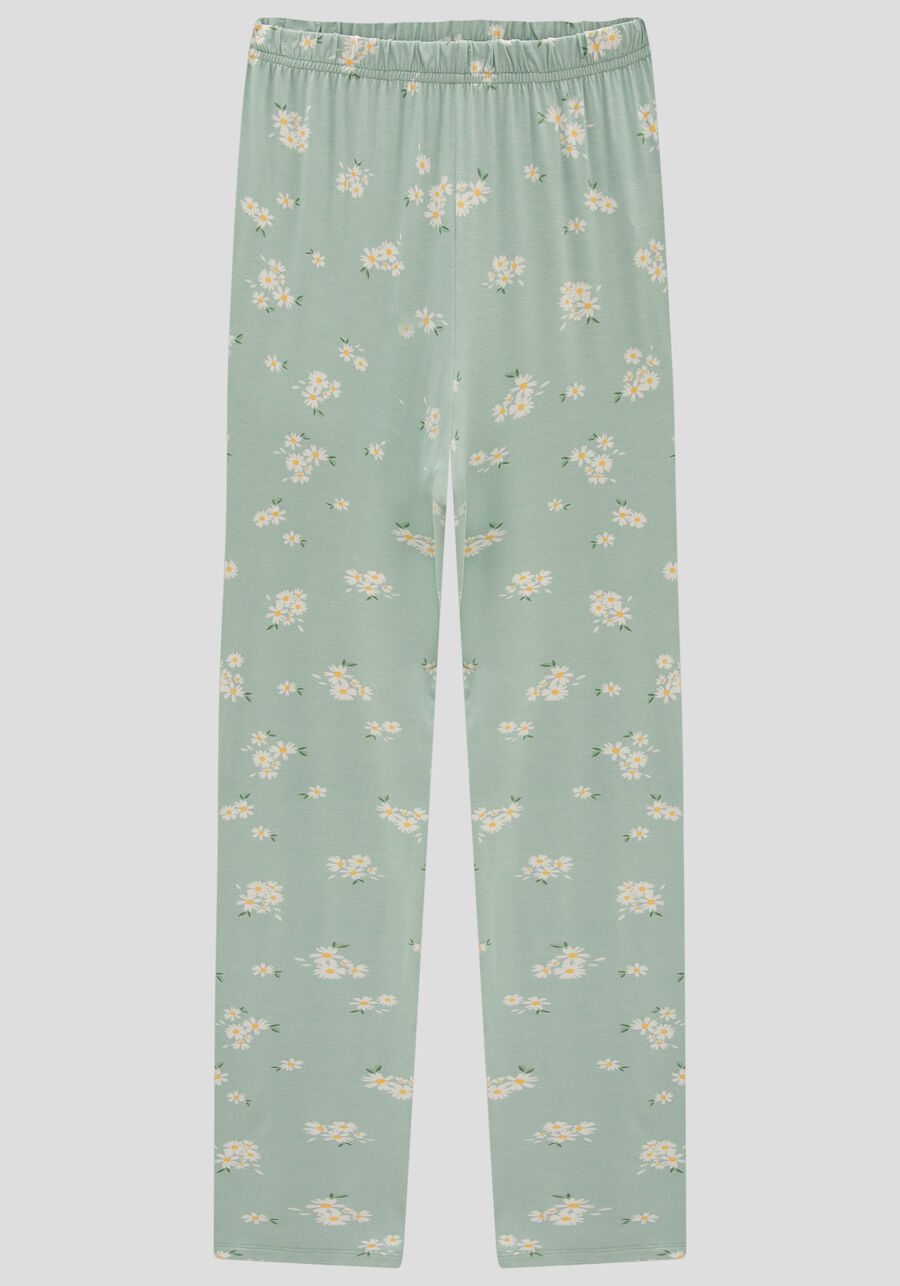 Pijama Longo em Viscose Decote V, , large.