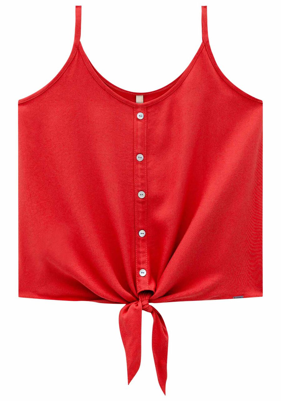 Blusa Rayon Twill Botões e Laço, . Blusa Rayon Twill Botões e Laço, , large.