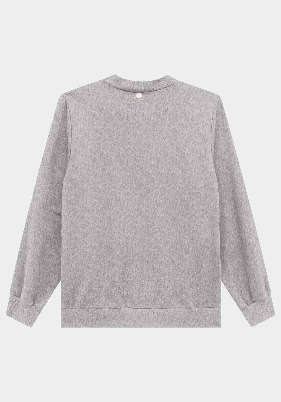 Jaqueta Plus Size Em Moletom Felpado De Algodão Com Zíper, . Jaqueta Plus Size Em Moletom Felpado De Algodão Com Zíper, , large.