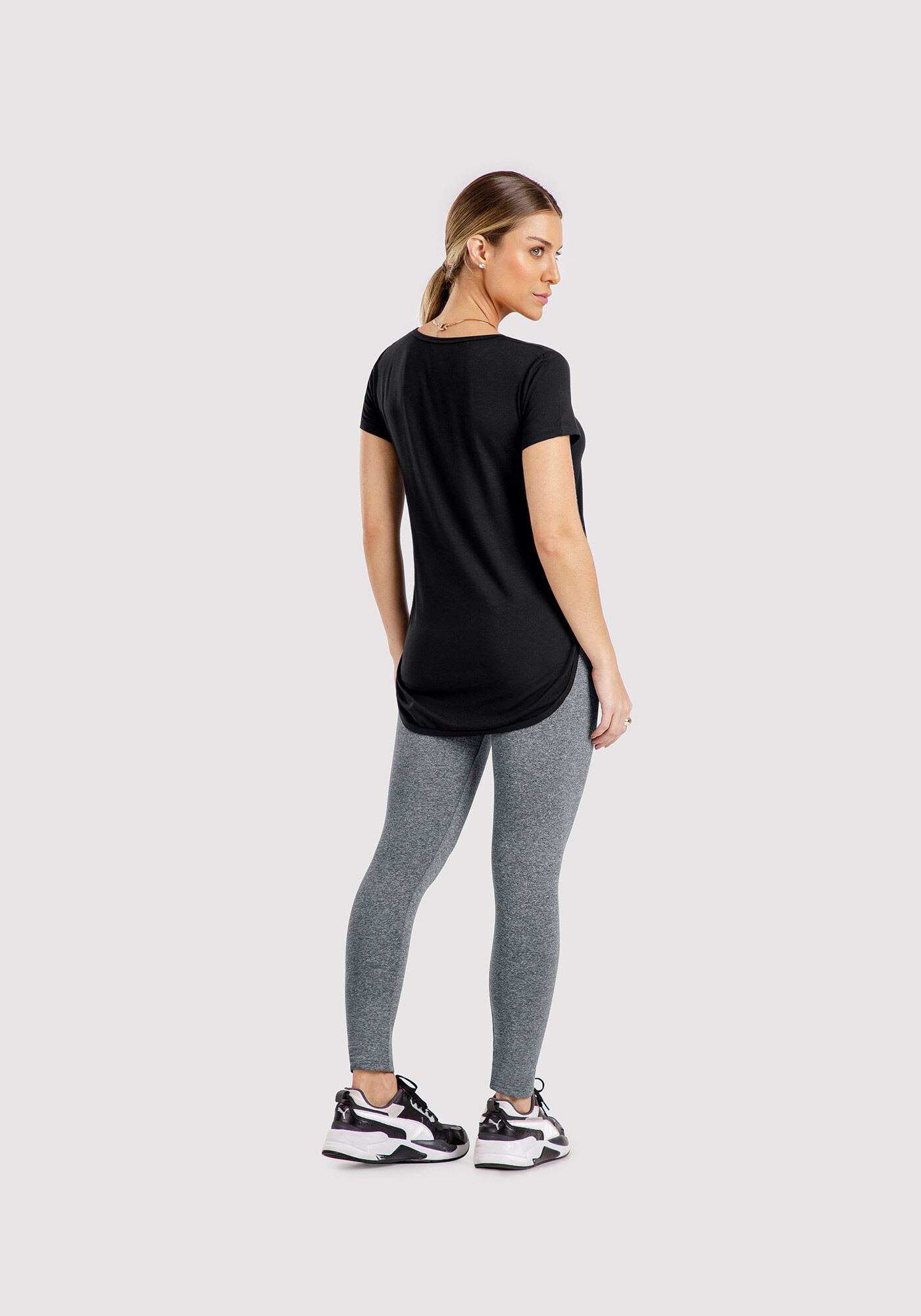 Blusa Mullet De Mangas Curtas Com Recortes Laterais Em Tela, , large.