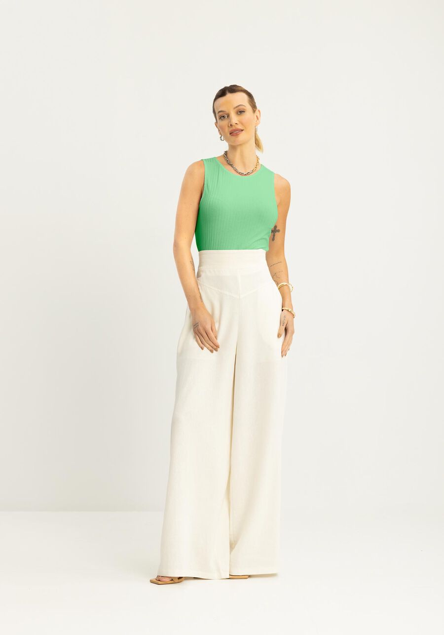 Blusa Cropped Canelada Com Decote Redondo Malha De Viscose, . Blusa Cropped Canelada Com Decote Redondo Malha De Viscose, , large.