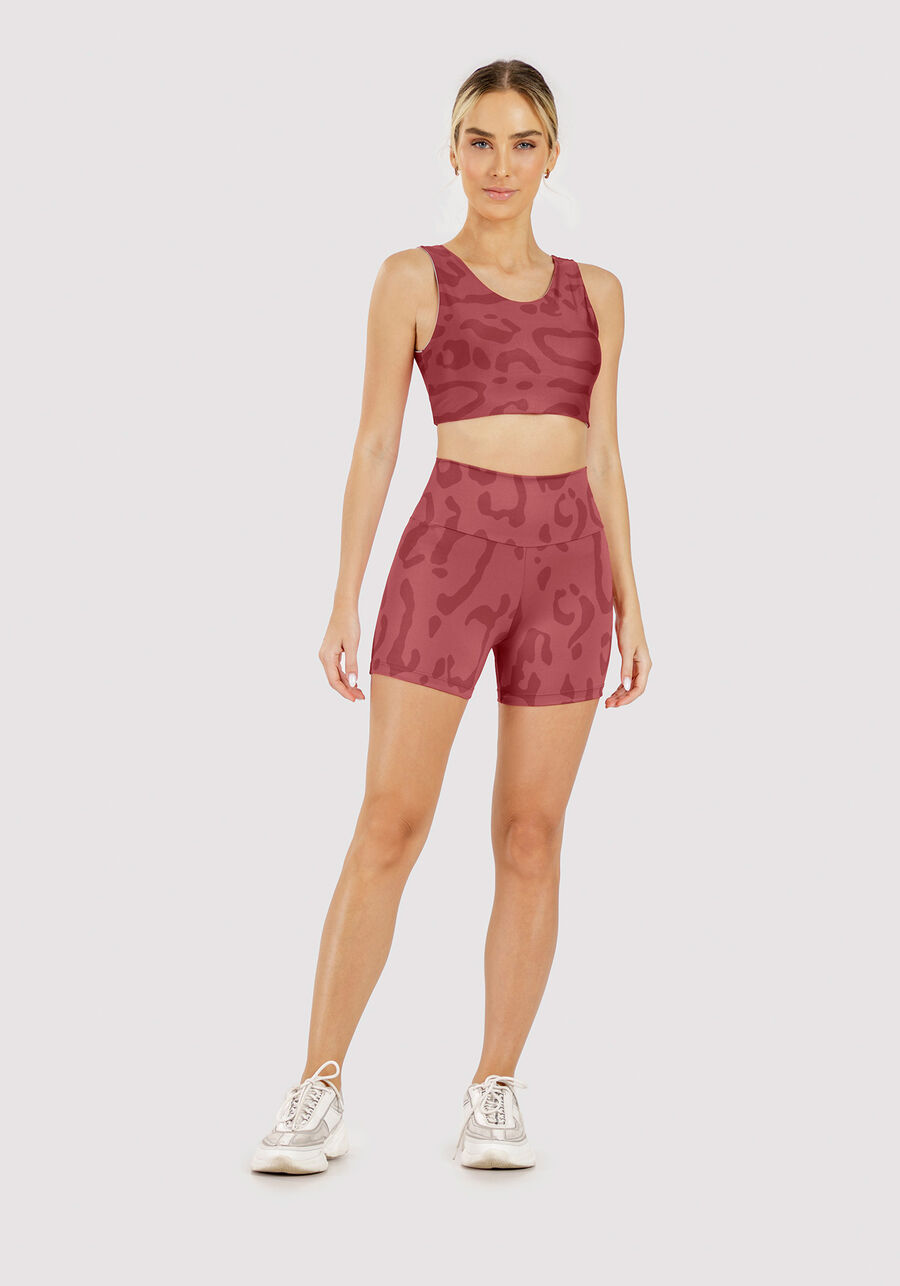 Shorts Curto Cintura Alta Animal Print, . Shorts Curto Cintura Alta Animal Print, , large.