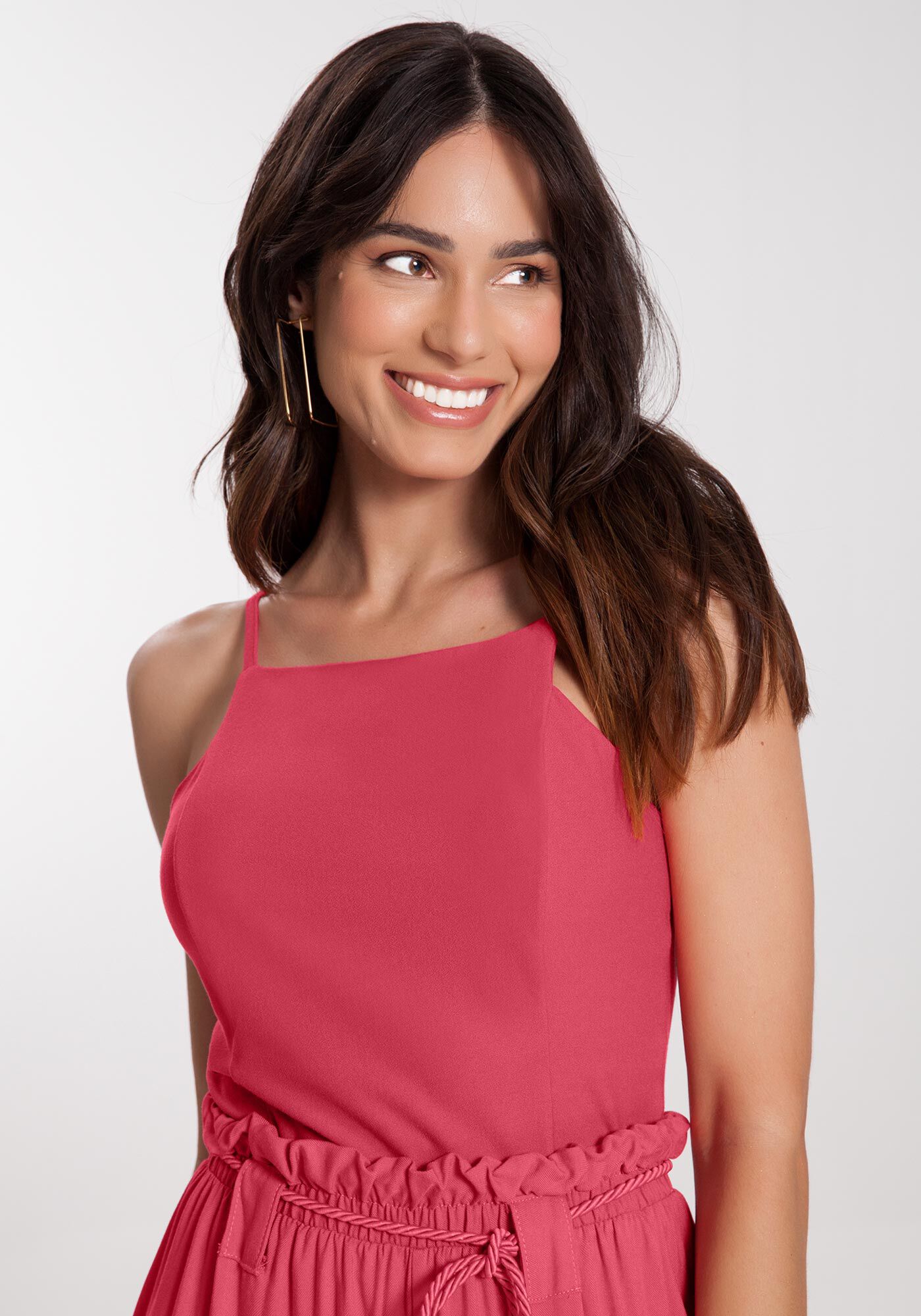 Blusa Cropped em Malha com Decote Reto, , large.