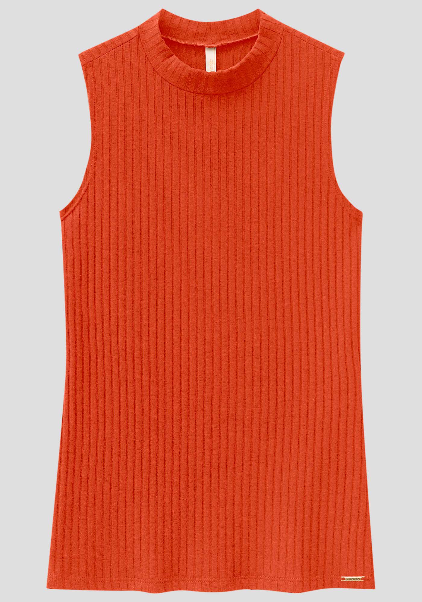 Blusa Regata B&aacute;sica Em Malha Canelada Respons&aacute;vel, , large.