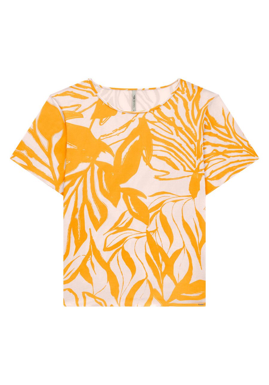 Blusa Manga Curta Plus Size em Viscose Estampada, . Blusa Manga Curta Plus Size em Viscose Estampada, , large.