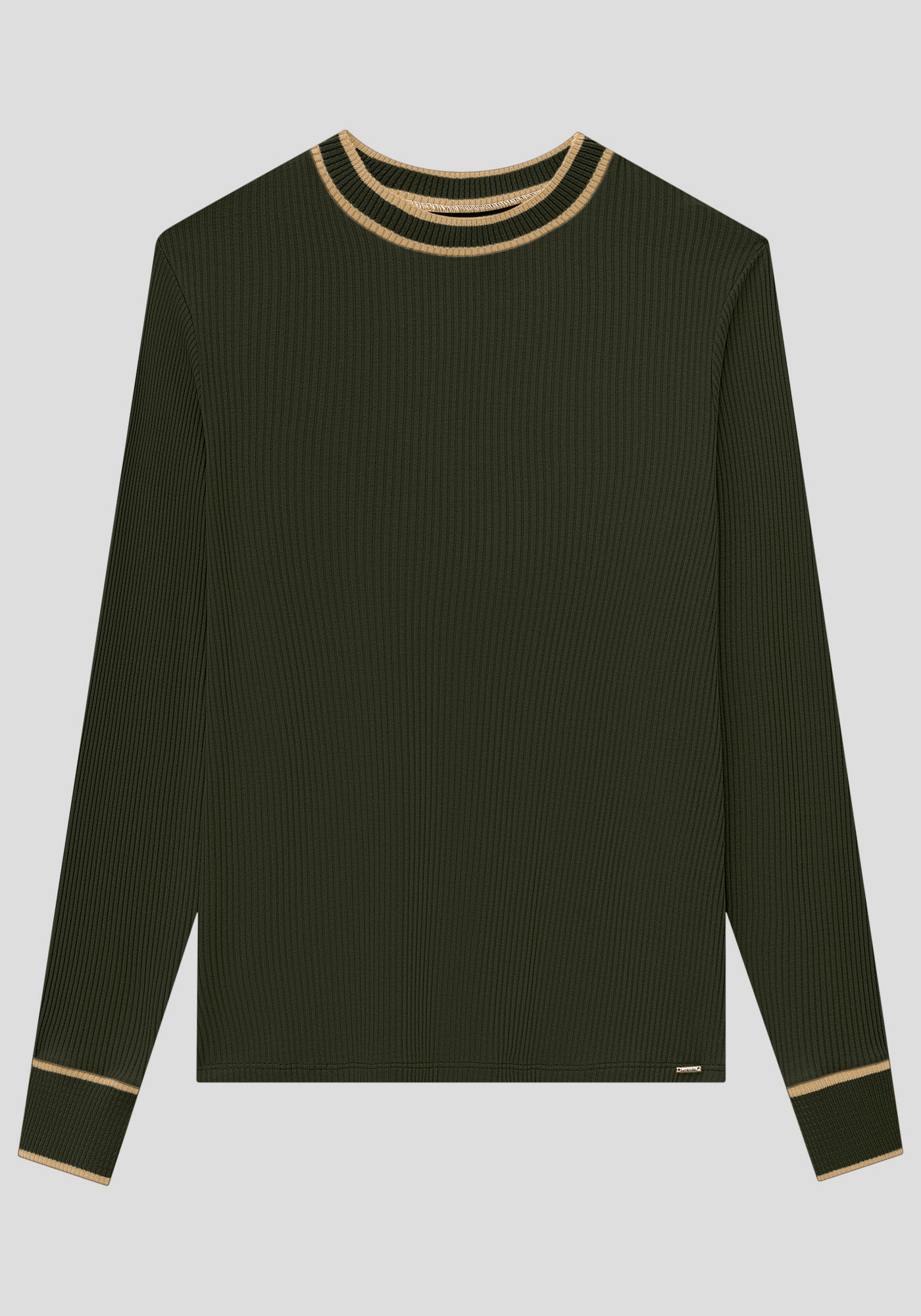 Blusa Plus Size em Malha canelada com retil&iacute;nea, , large.