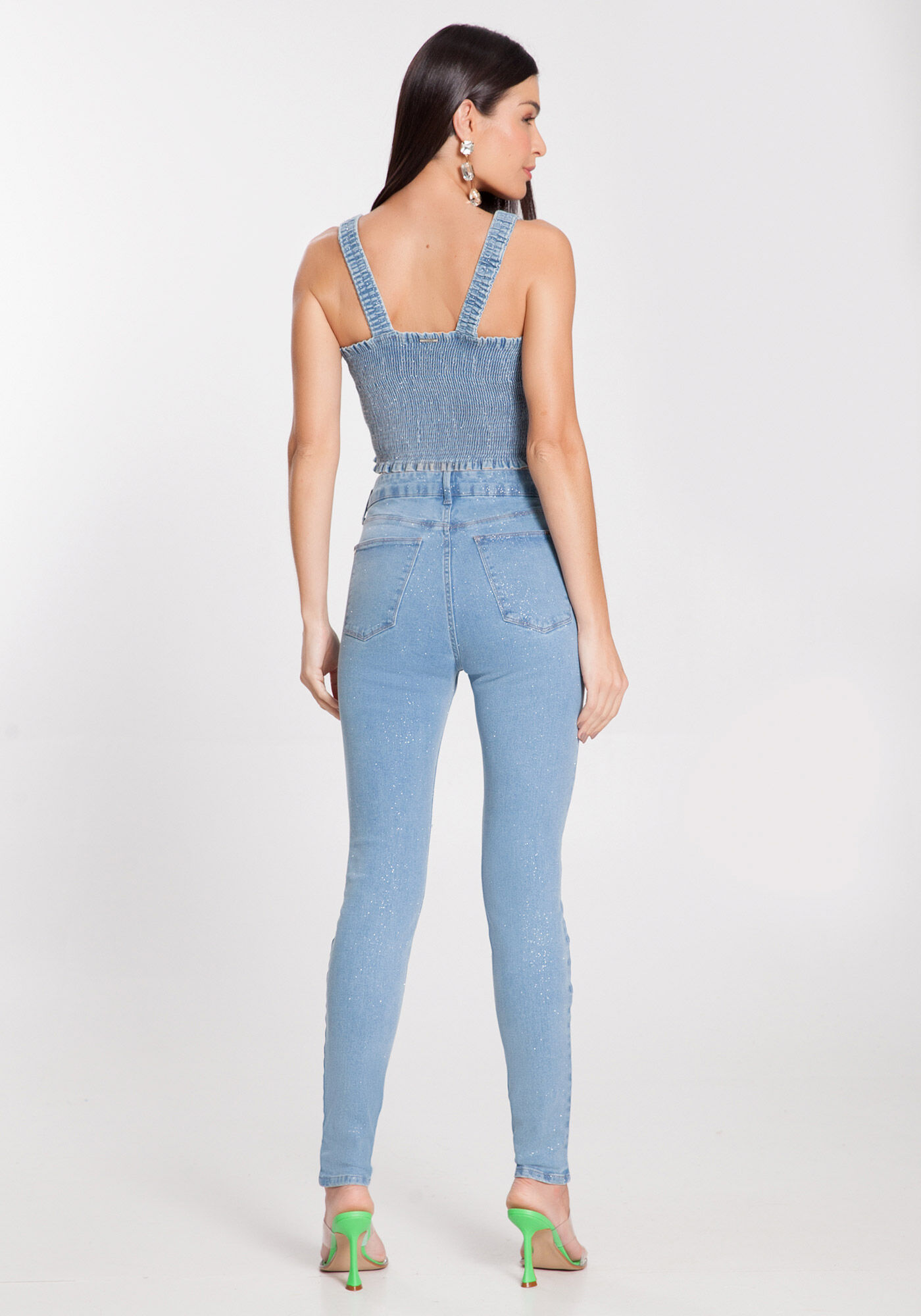 Jeans hotsell con glitter