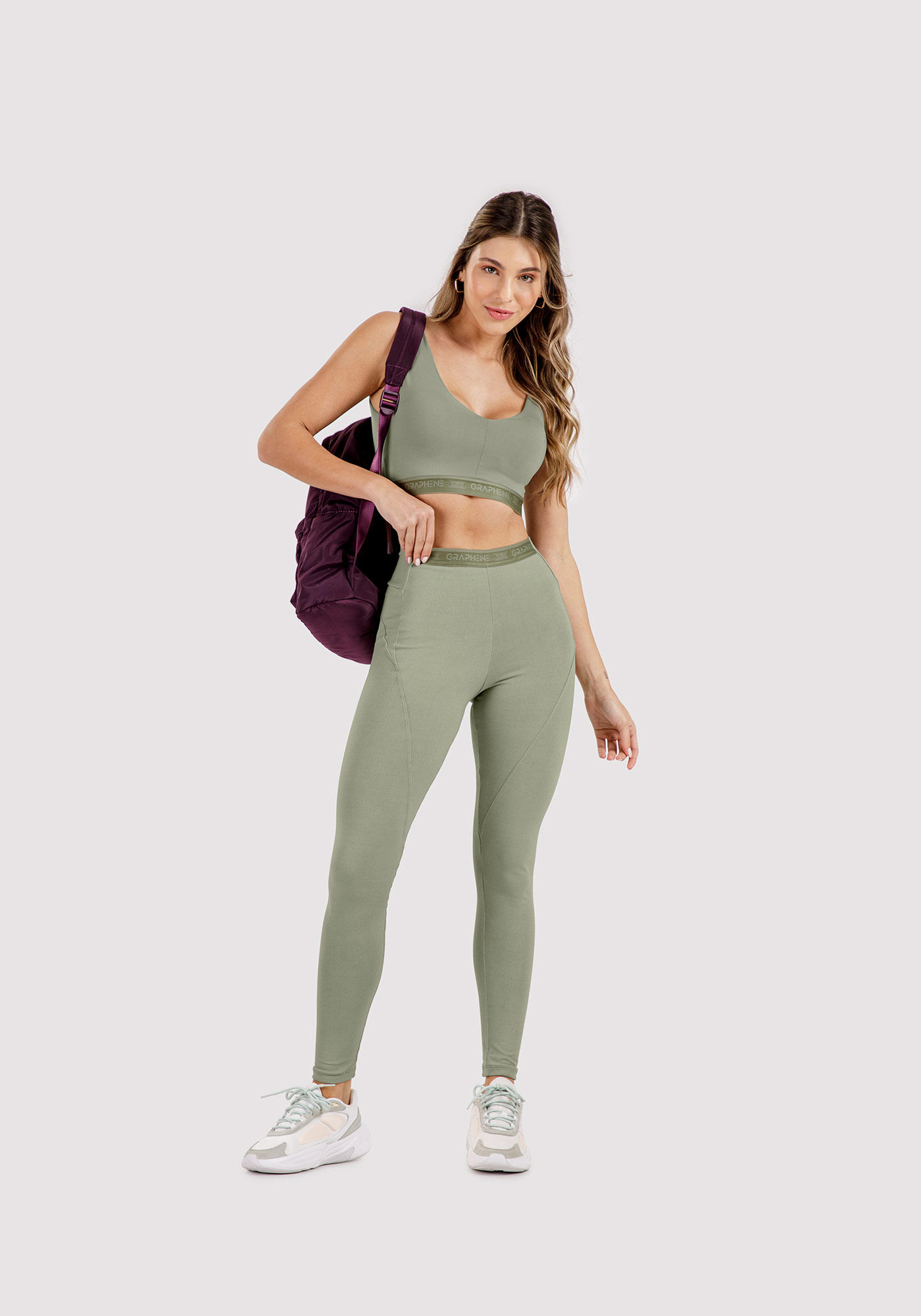 Cal&ccedil;a Legging com El&aacute;stico Personalizado C&oacute;s, VERDE BRITANICO, large.
