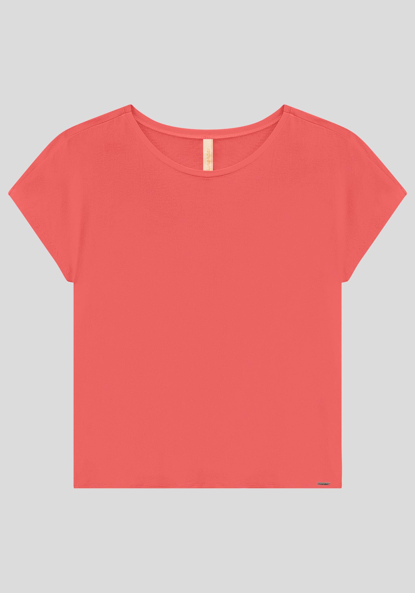 Blusa Lisa B&aacute;sica Em Malha De Viscose Com Elastano, , large.