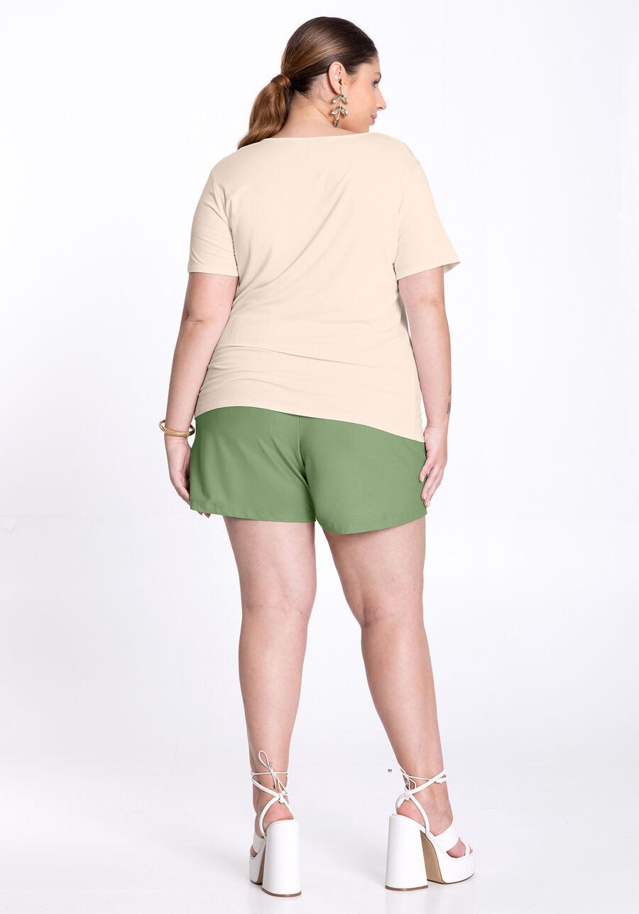 Blusa Plus Size em Malha Viscose com Recorte Ombros, , large.