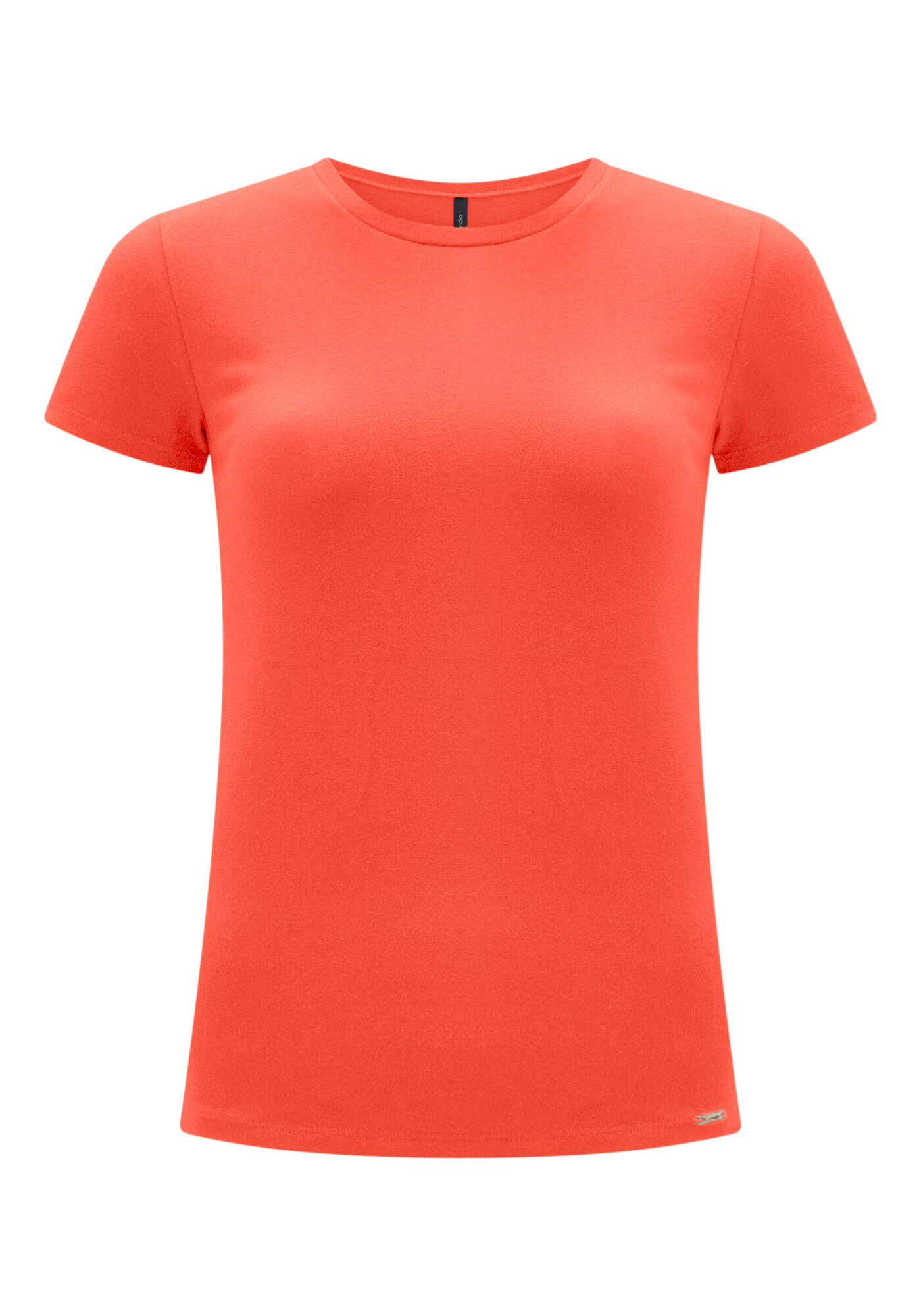 Blusa B&aacute;sica de Mangas Curtas Em Malha De Algod&atilde;o E Elastano, , large.