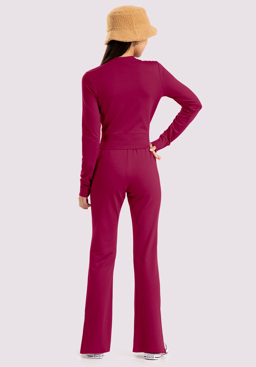 Conjunto Juvenil em Moletom MVS com Blusão e Calça, ROSA DRY ROSE. Conjunto Juvenil em Moletom MVS com Blusão e Calça, ROSA DRY ROSE, large.